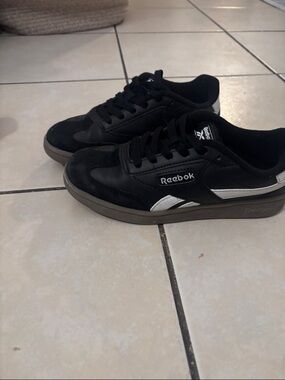 Reebok Black Sneakers with White Accents